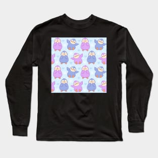 Pink and Purple Penguins Long Sleeve T-Shirt